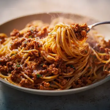 Easy spaghetti bolognese