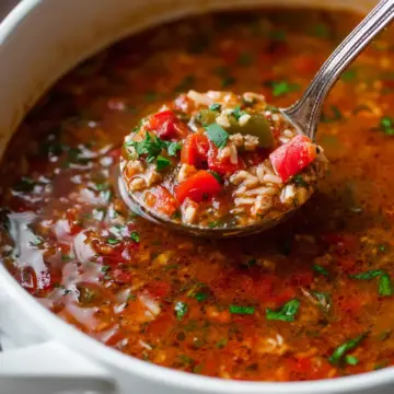 Cozy Stuffed Pepper Soup