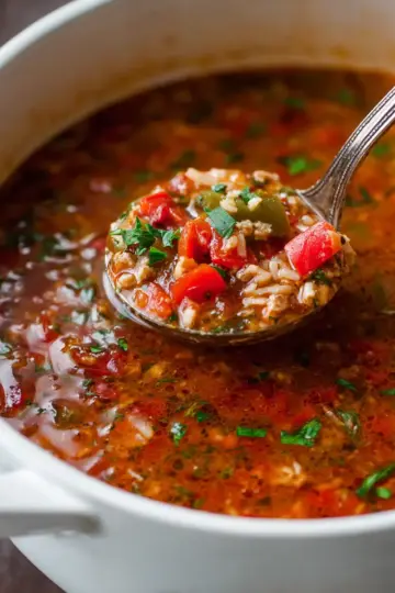 Cozy Stuffed Pepper Soup