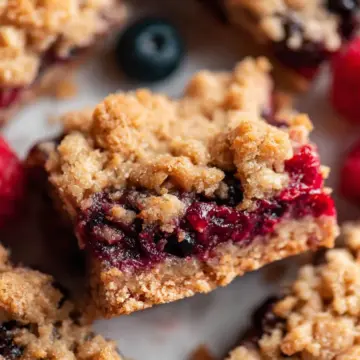 Mixed Berry Crumble Bars