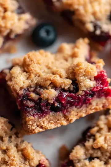 Mixed Berry Crumble Bars