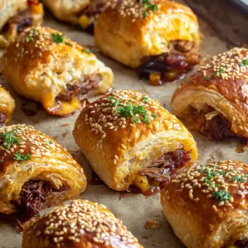 Pulled Pork Pastry Puffs