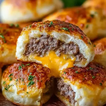 Garlic Parmesan Cheeseburger Bombs Recipe