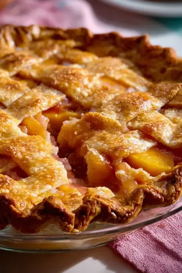 Peach Pie the Old Fashioned Two Crust Way