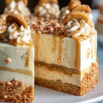 BANANA PUDDING COOKIE BUTTER CHEESECAKE CAKE
