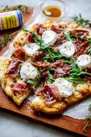 Prosciutto and Honey Burrata Pizza