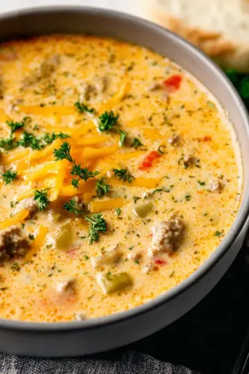 Award Winning Cheeseburger Soup