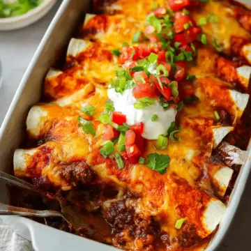 Beef Enchiladas {Easy Cheesy Recipe!}