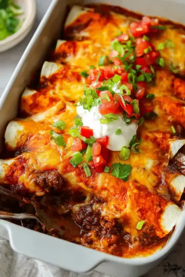 Beef Enchiladas {Easy Cheesy Recipe!}