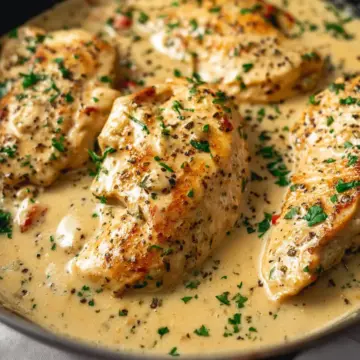 Creamy Chicken in White Wine Sauce