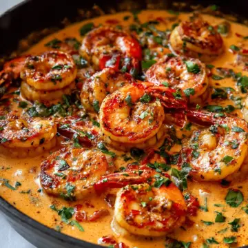 Creamy Garlic-Paprika Shrimp Skillet