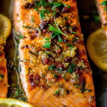 Honey Garlic Butter Baked Salmon