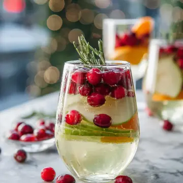 Festive White Christmas Sangria