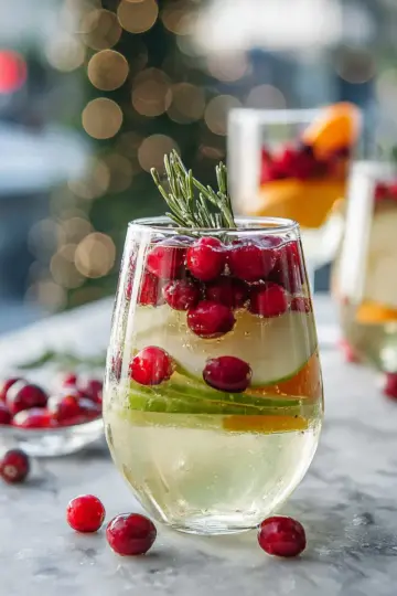 Festive White Christmas Sangria