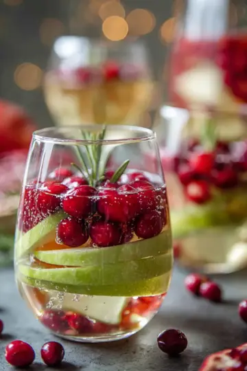 Festive White Christmas Sangria