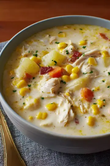 Easy Chicken and Corn Chowder