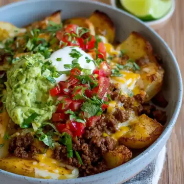 Loaded Potato Taco Bowl