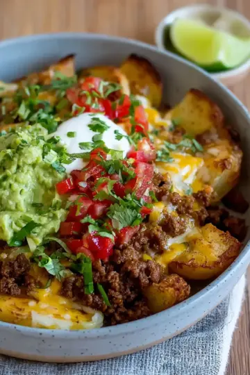 Loaded Potato Taco Bowl
