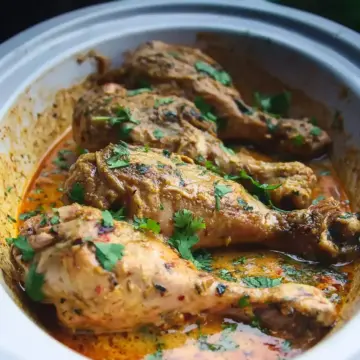 Slow Cooker Spicy Coconut Chicken Drumsticks