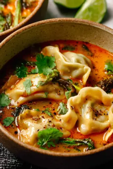 Red Curry Dumpling Soup