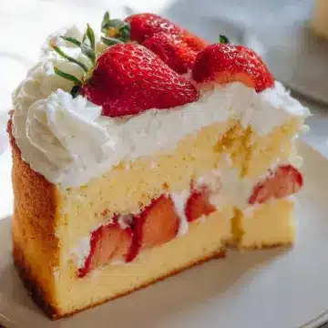 Japanese Strawberry Sponge Cake (Strawberry Shortcake)
