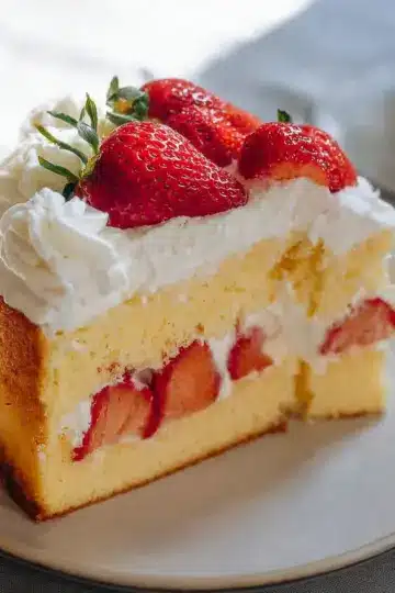 Japanese Strawberry Sponge Cake (Strawberry Shortcake)