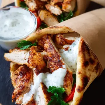 Chicken Shawarma with Garlic Sauce