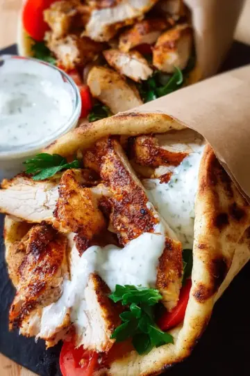 Chicken Shawarma with Garlic Sauce