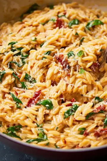 Creamy Tuscan Orzo