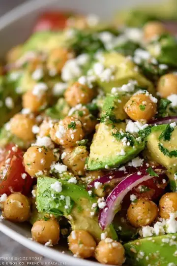 Chickpea, Avocado, & Feta Salad