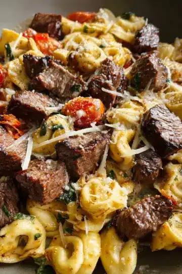 Garlic Parmesan Steak Tortellini