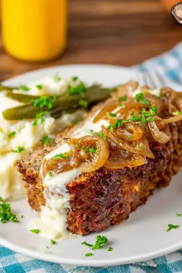Crock Pot French Onion Meatloaf