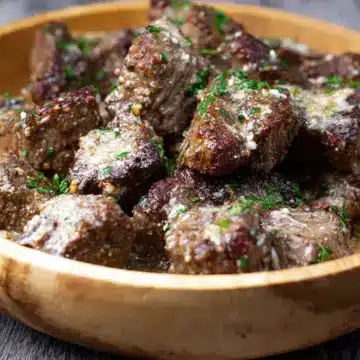 Garlic Parmesan Steak Bites