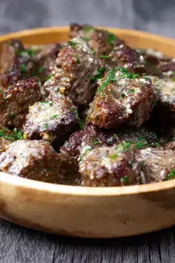 Garlic Parmesan Steak Bites