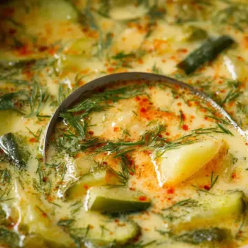 Dill Pickle Soup (Polish Zuppa Ogórkowa)