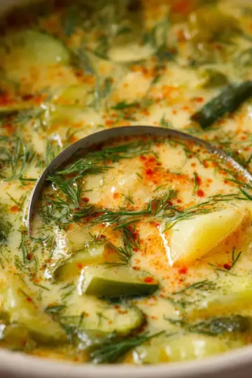 Dill Pickle Soup (Polish Zuppa Ogórkowa)