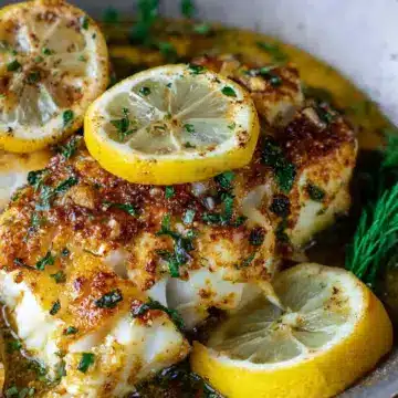 Baked Cod Recipe with Lemon and Garlic