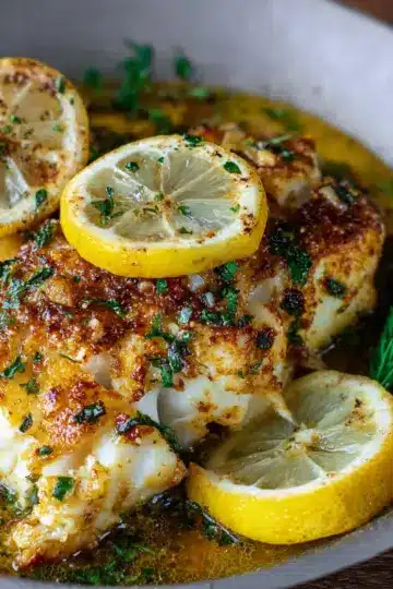 Baked Cod Recipe with Lemon and Garlic