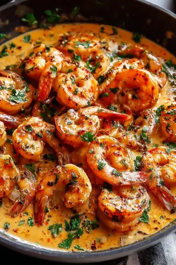 Creamy Garlic-Paprika Shrimp Skillet
