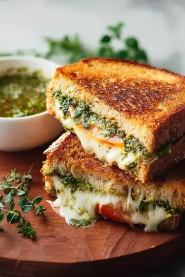 Pesto Grilled Cheese Sandwich
