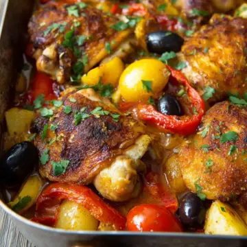 Spanish Chicken Tray Bake