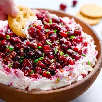 Very Merry Cranberry Cream Cheese Dip