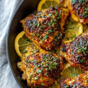 Easy Lemon Garlic Butter Chicken Thighs Recipe
