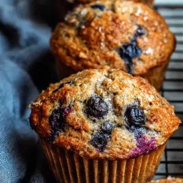 Healthy Blueberry Banana Muffins
