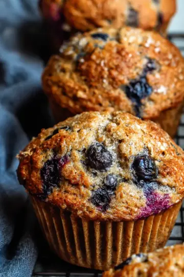 Healthy Blueberry Banana Muffins