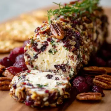 Cranberry Pecan Cheese Log