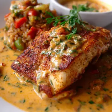 Red Snapper with Creamy Creole Sauce