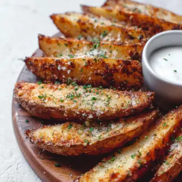 Baked Garlic Parmesan Potato Wedges