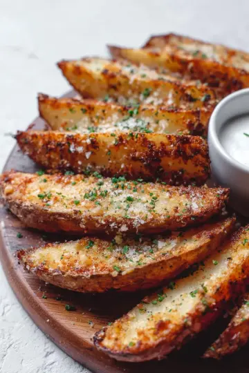 Baked Garlic Parmesan Potato Wedges