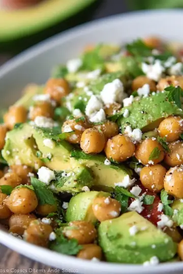 Chickpea, Avocado, & Feta Salad